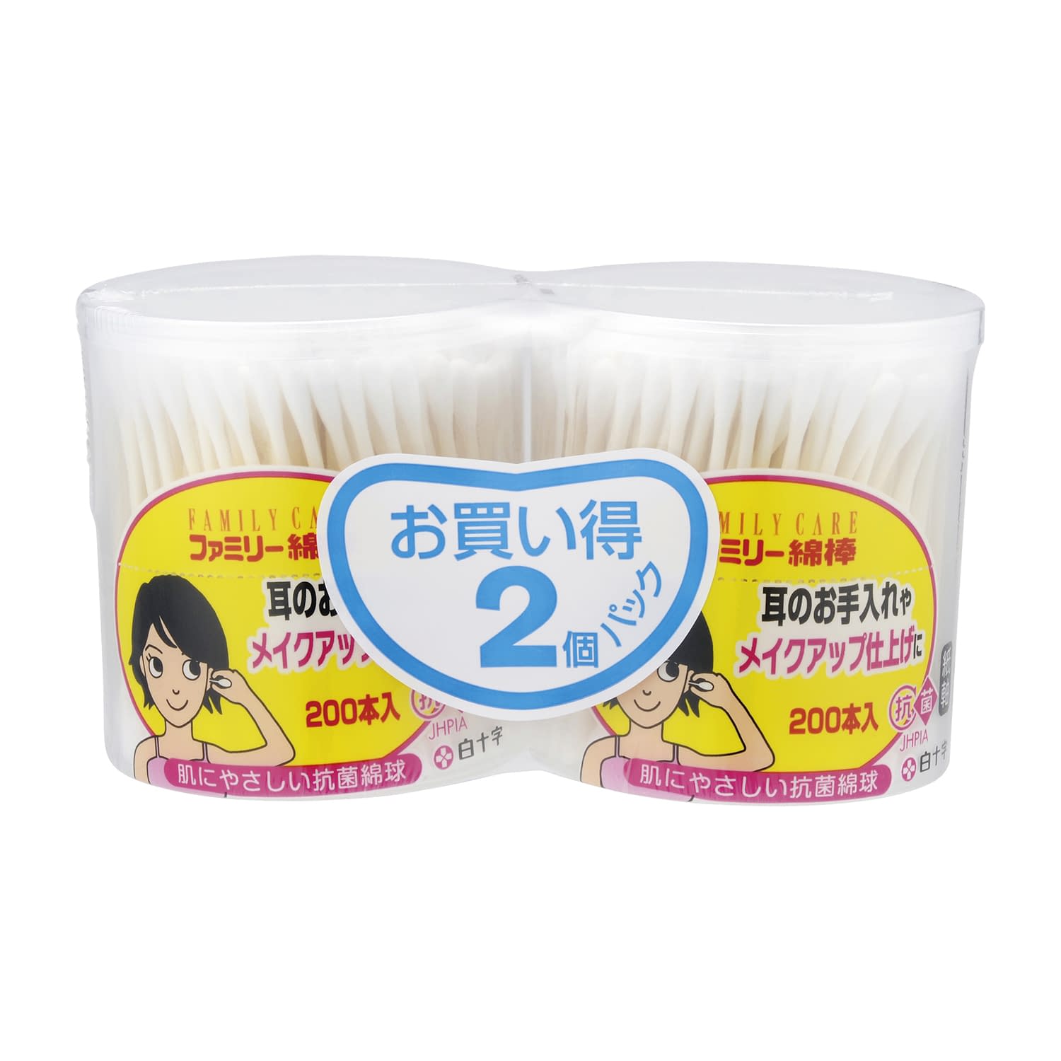 FCファミリー綿棒 200本×2パック